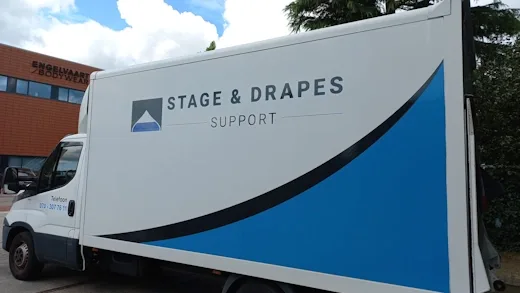 Bakwagen van Stage & Drapes Support