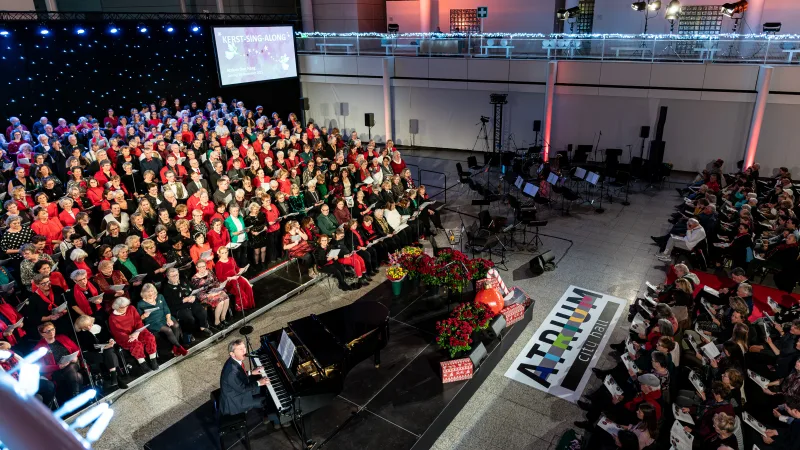 Kerst-Sing-Along in het Atrium Den Haag