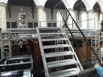 Verstelbare podium trap